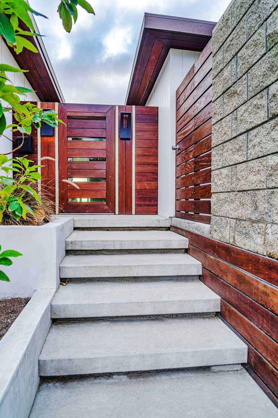 concrete back steps