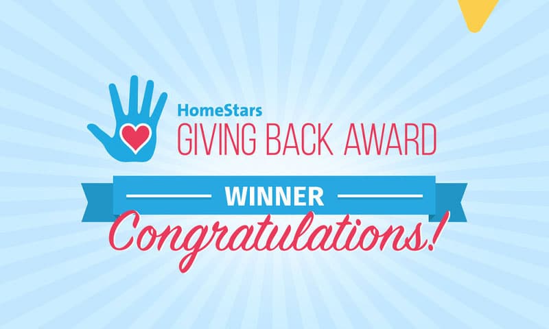 giving back award