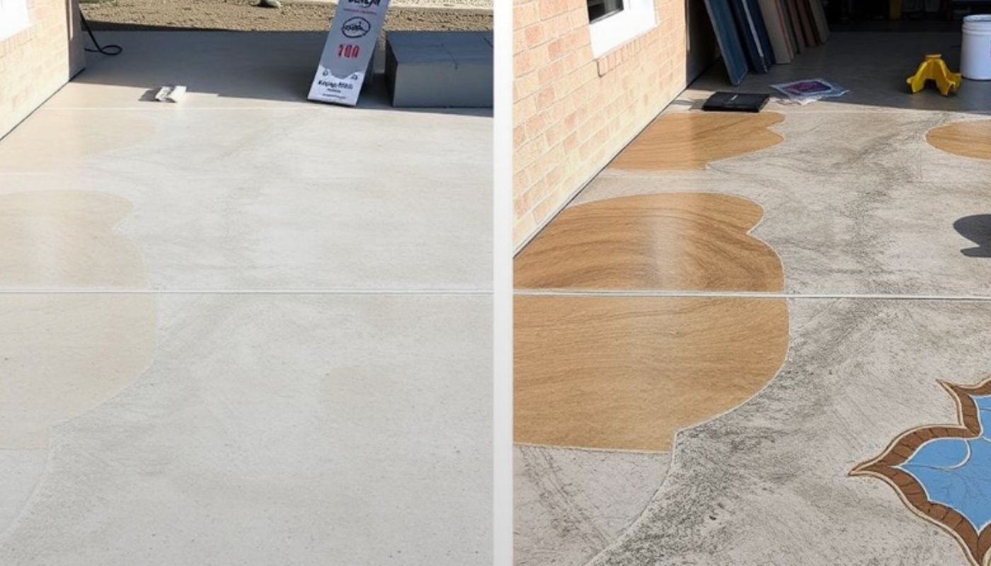 concrete overlay contrasting concrete resurfacing