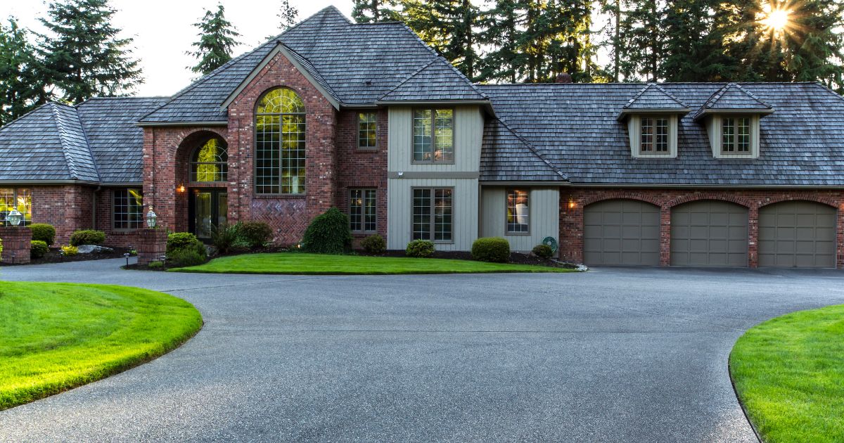 High-strength cement with PSI ratings concrete driveway