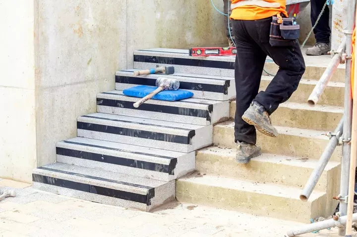replacing concrete steps