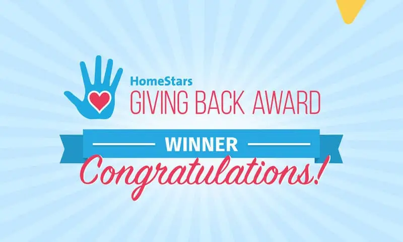 giving back award