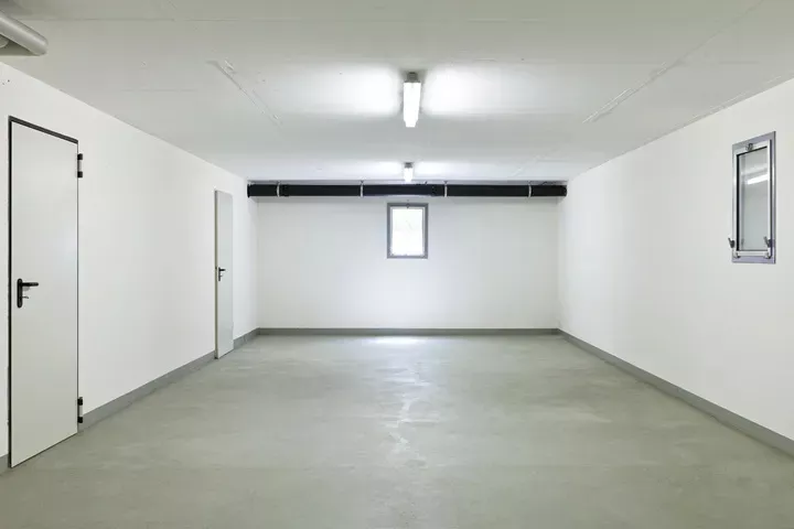 polished concrete basement floor